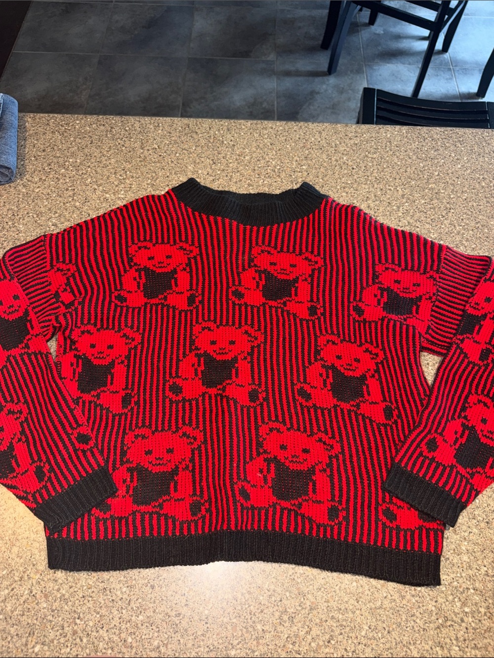 Adele Teddy Bear Knit vintage Sweater